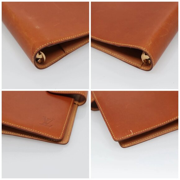 LOUIS VUITTON Nomad Agenda MM Day Planner Cover Brown R20473 LV Auth BA4001 - Picture 16 of 16